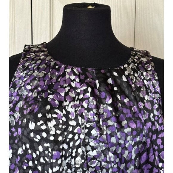 APT. 9 Sleeveless Geometric Blouse Polyester Spandex Blend Women's Size XL - Picture 13 of 13